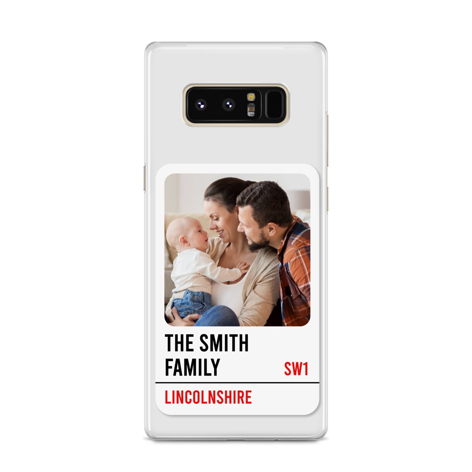 Street Sign Family Photo Upload Samsung Galaxy S8 Case