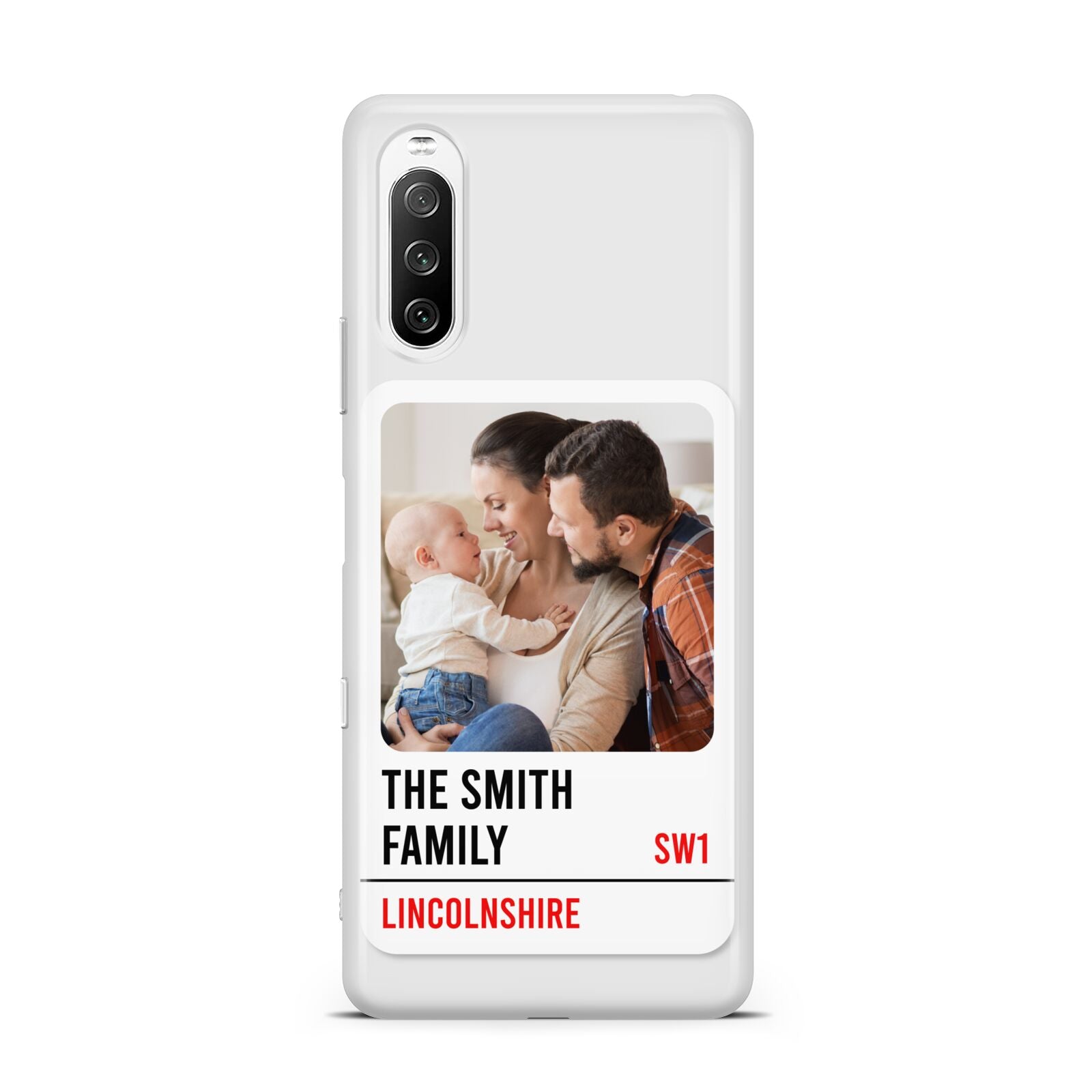 Street Sign Family Photo Upload Sony Xperia 10 III Case