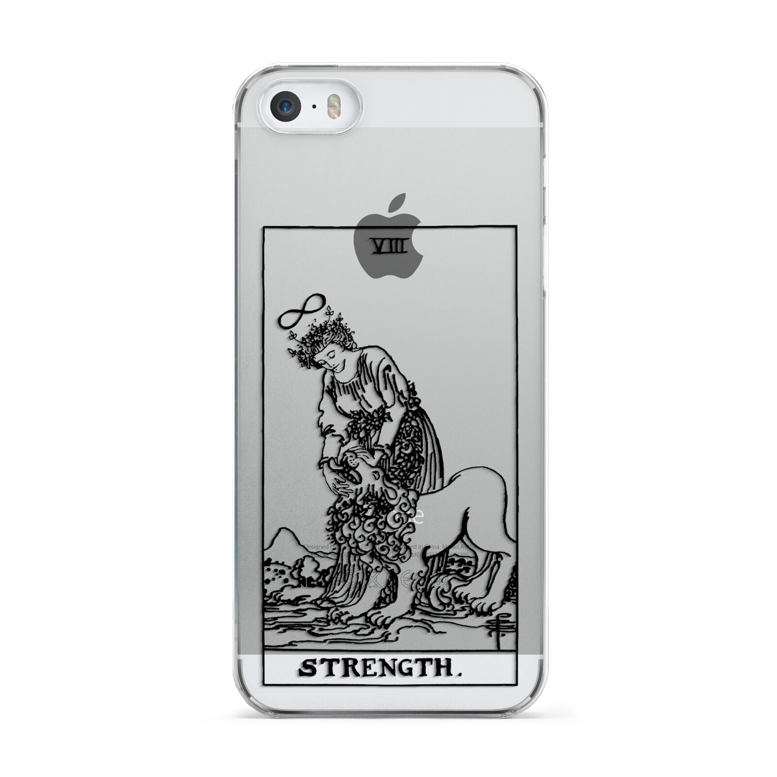 Strength Monochrome Tarot Card Apple iPhone 5 Case