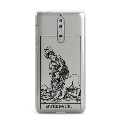 Strength Monochrome Tarot Card Nokia Case