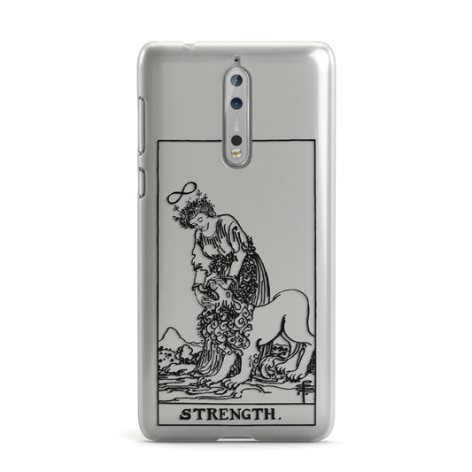 Strength Monochrome Tarot Card Nokia Case