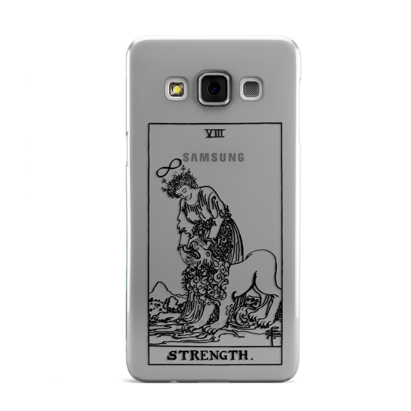 Strength Monochrome Tarot Card Samsung Galaxy A3 Case