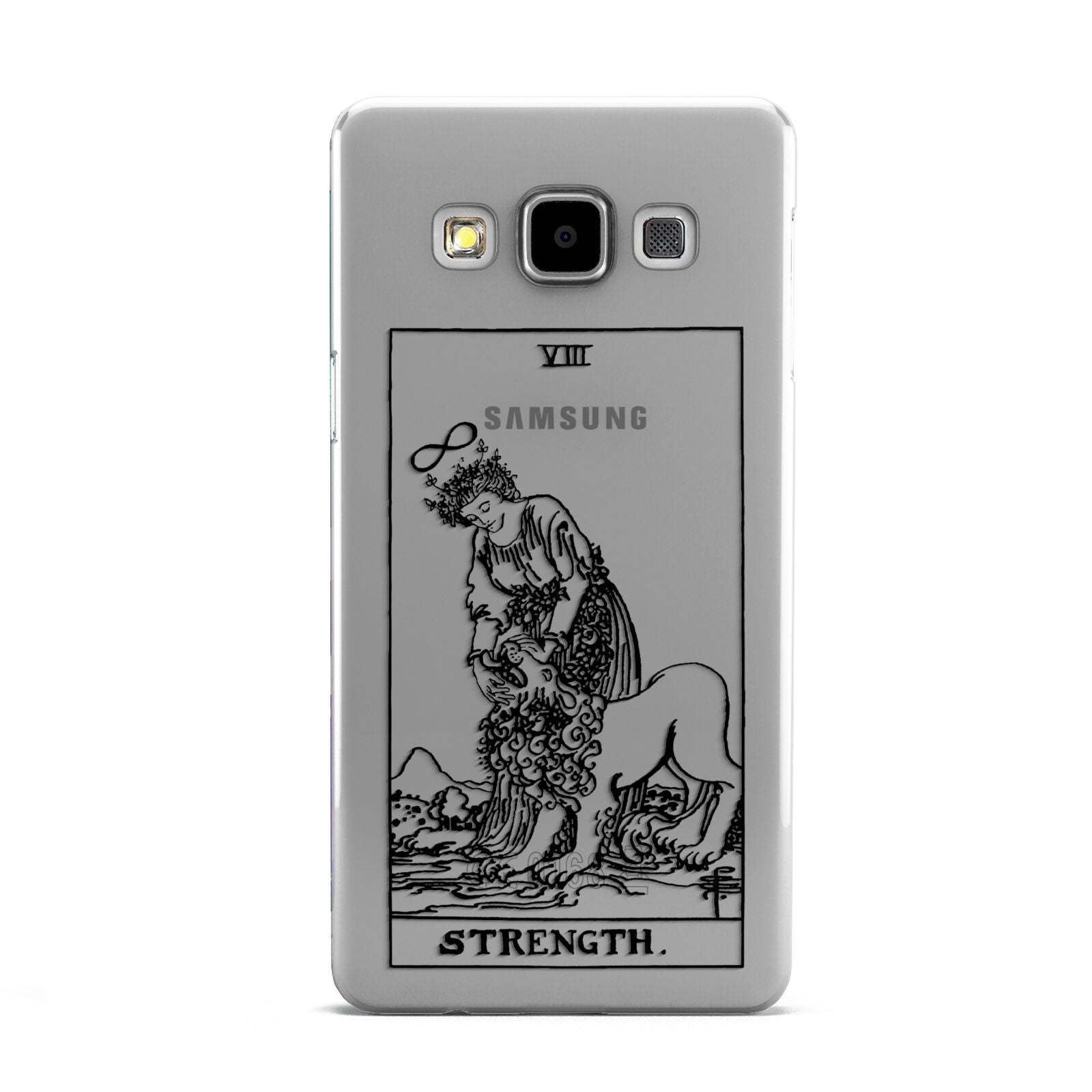 Strength Monochrome Tarot Card Samsung Galaxy A5 Case