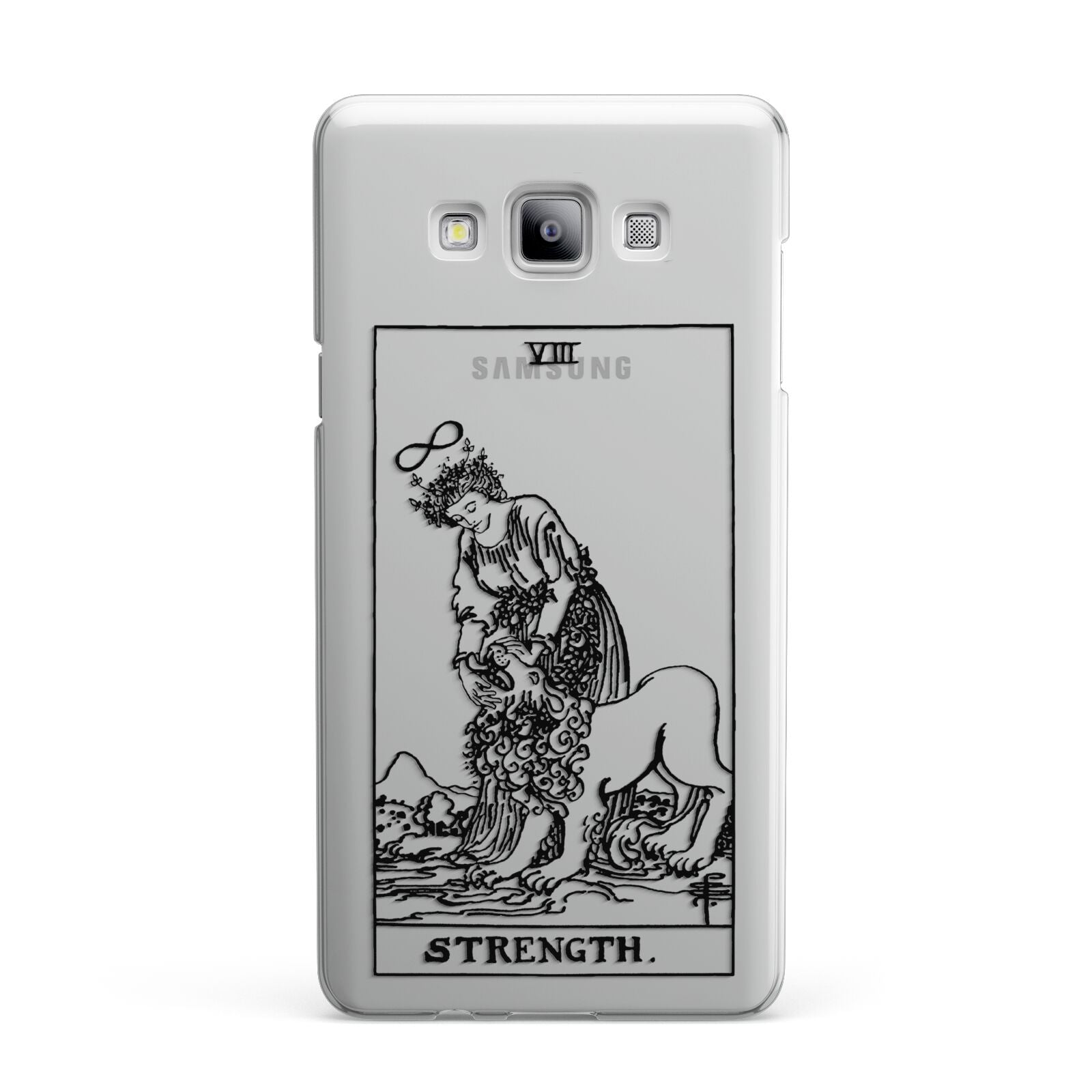 Strength Monochrome Tarot Card Samsung Galaxy A7 2015 Case