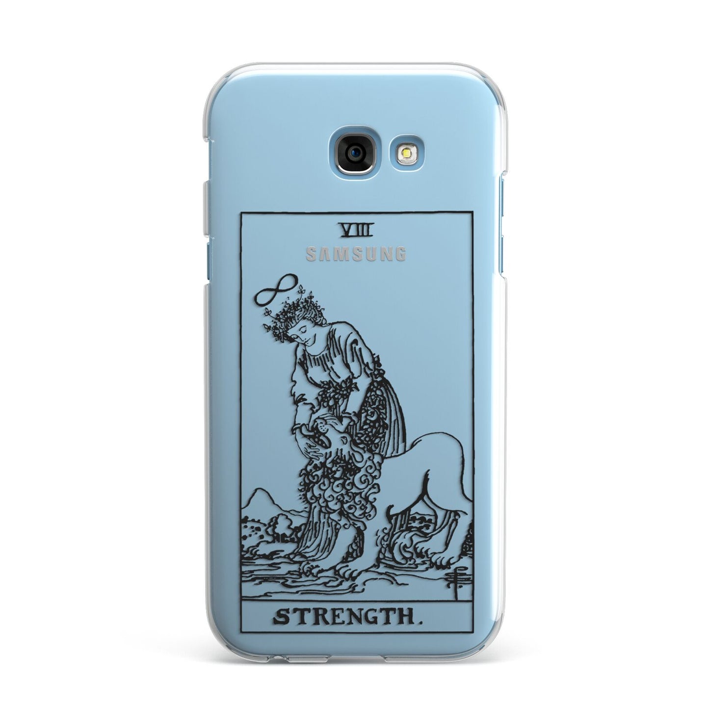 Strength Monochrome Tarot Card Samsung Galaxy A7 2017 Case