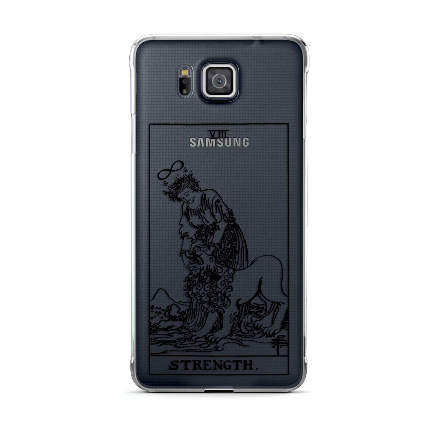 Strength Monochrome Tarot Card Samsung Galaxy Alpha Case