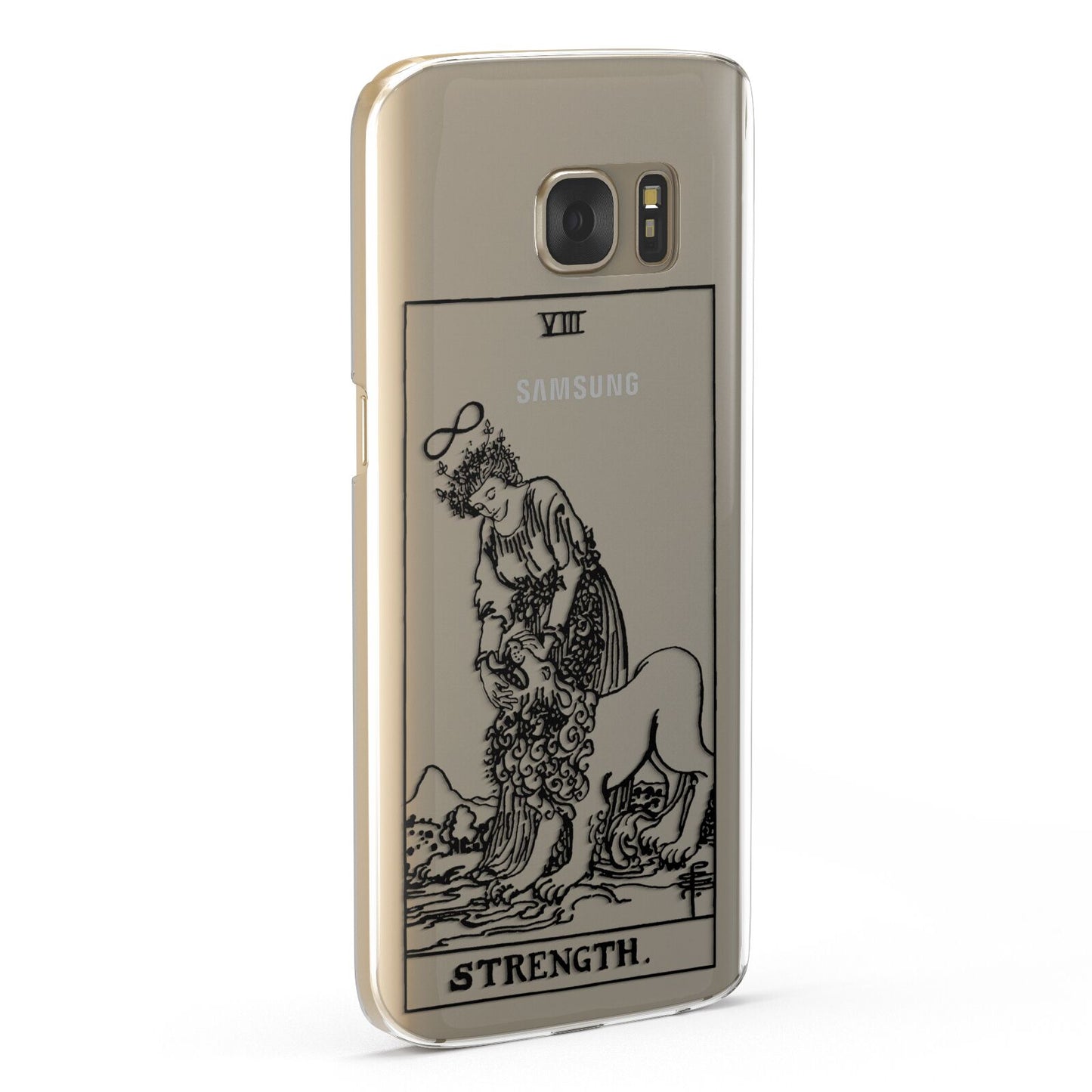 Strength Monochrome Tarot Card Samsung Galaxy Case Fourty Five Degrees