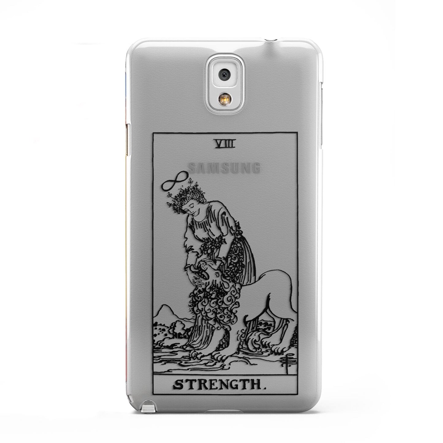 Strength Monochrome Tarot Card Samsung Galaxy Note 3 Case