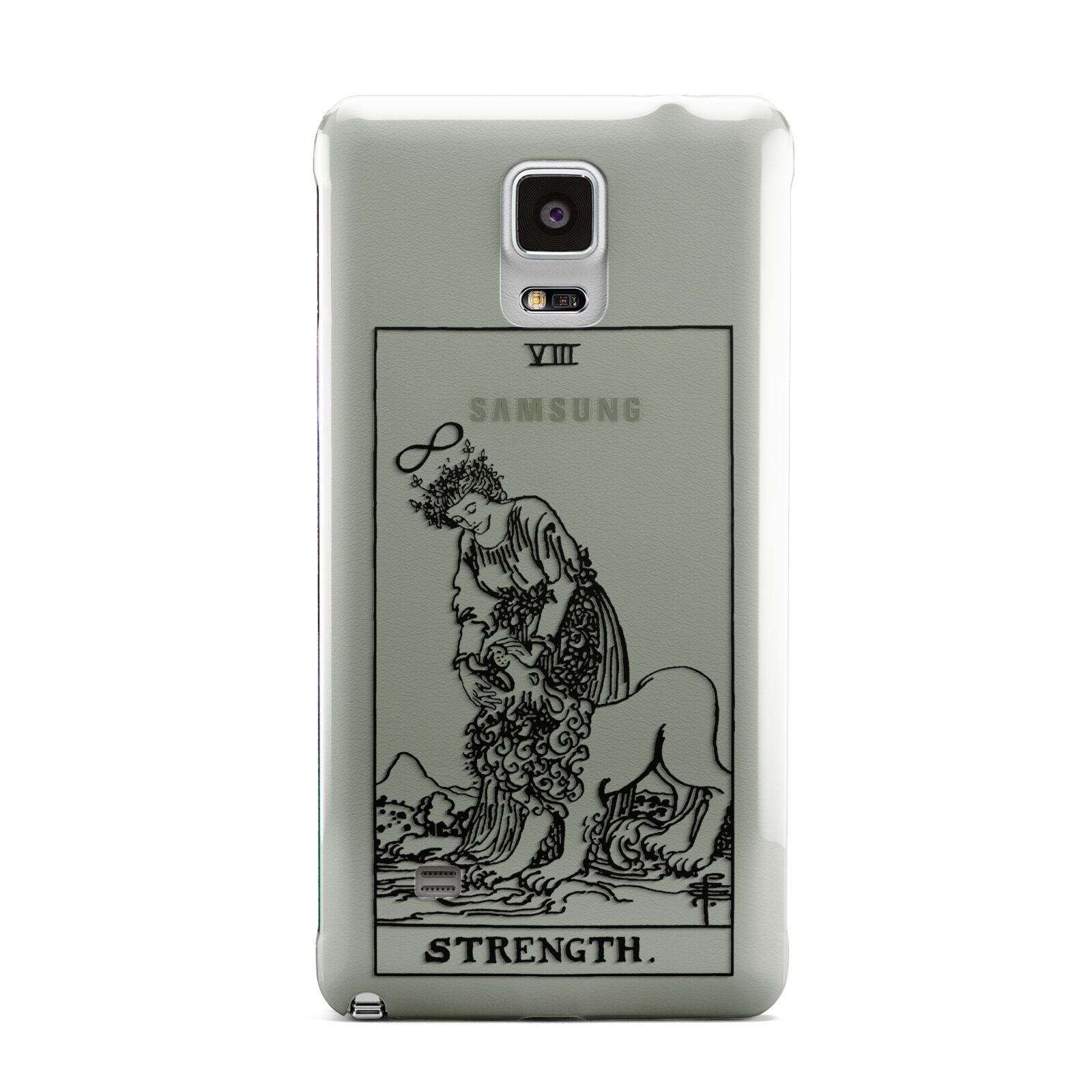 Strength Monochrome Tarot Card Samsung Galaxy Note 4 Case