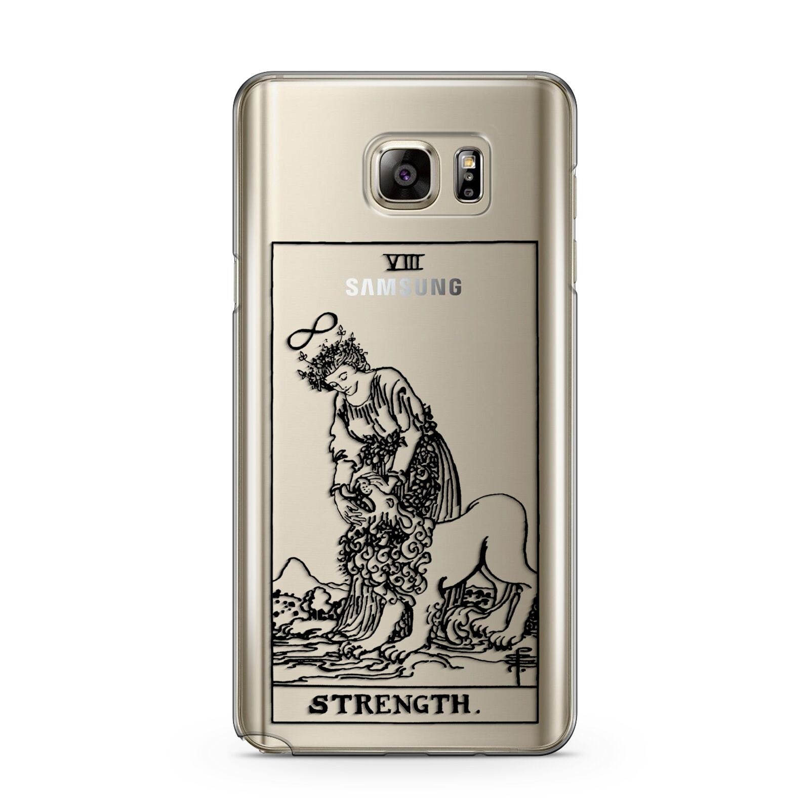 Strength Monochrome Tarot Card Samsung Galaxy Note 5 Case