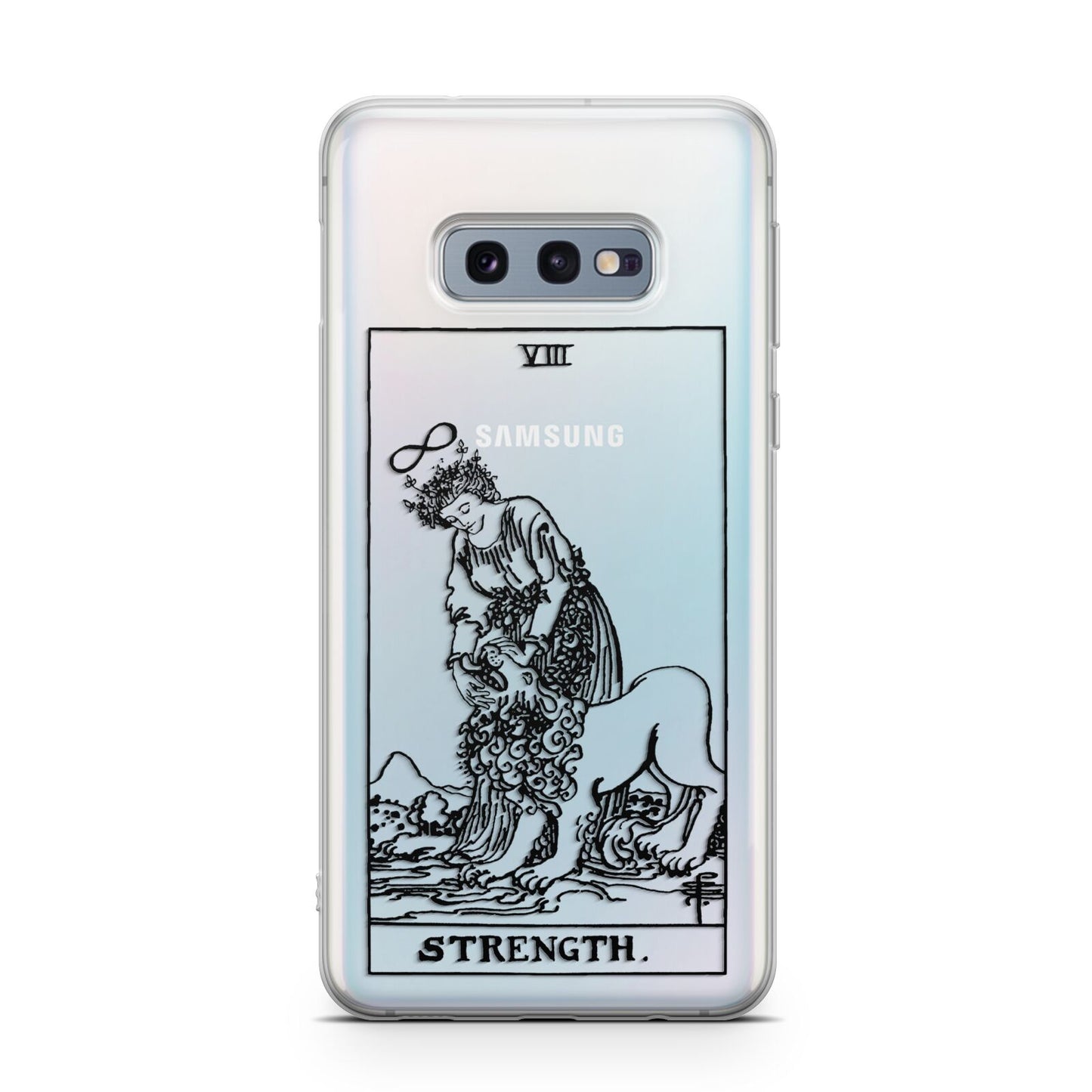 Strength Monochrome Tarot Card Samsung Galaxy S10E Case