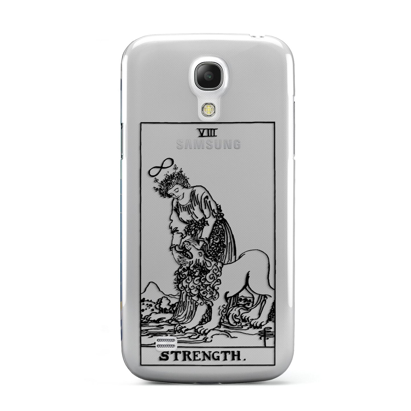 Strength Monochrome Tarot Card Samsung Galaxy S4 Mini Case