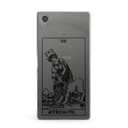 Strength Monochrome Tarot Card Sony Xperia Case