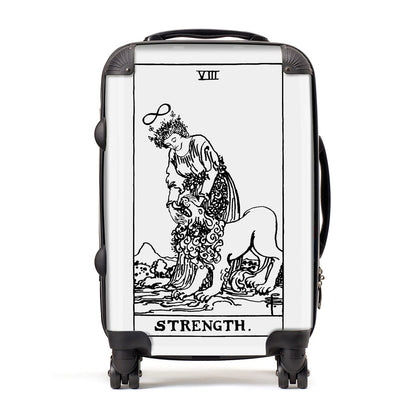 Strength Monochrome Tarot Card Suitcase