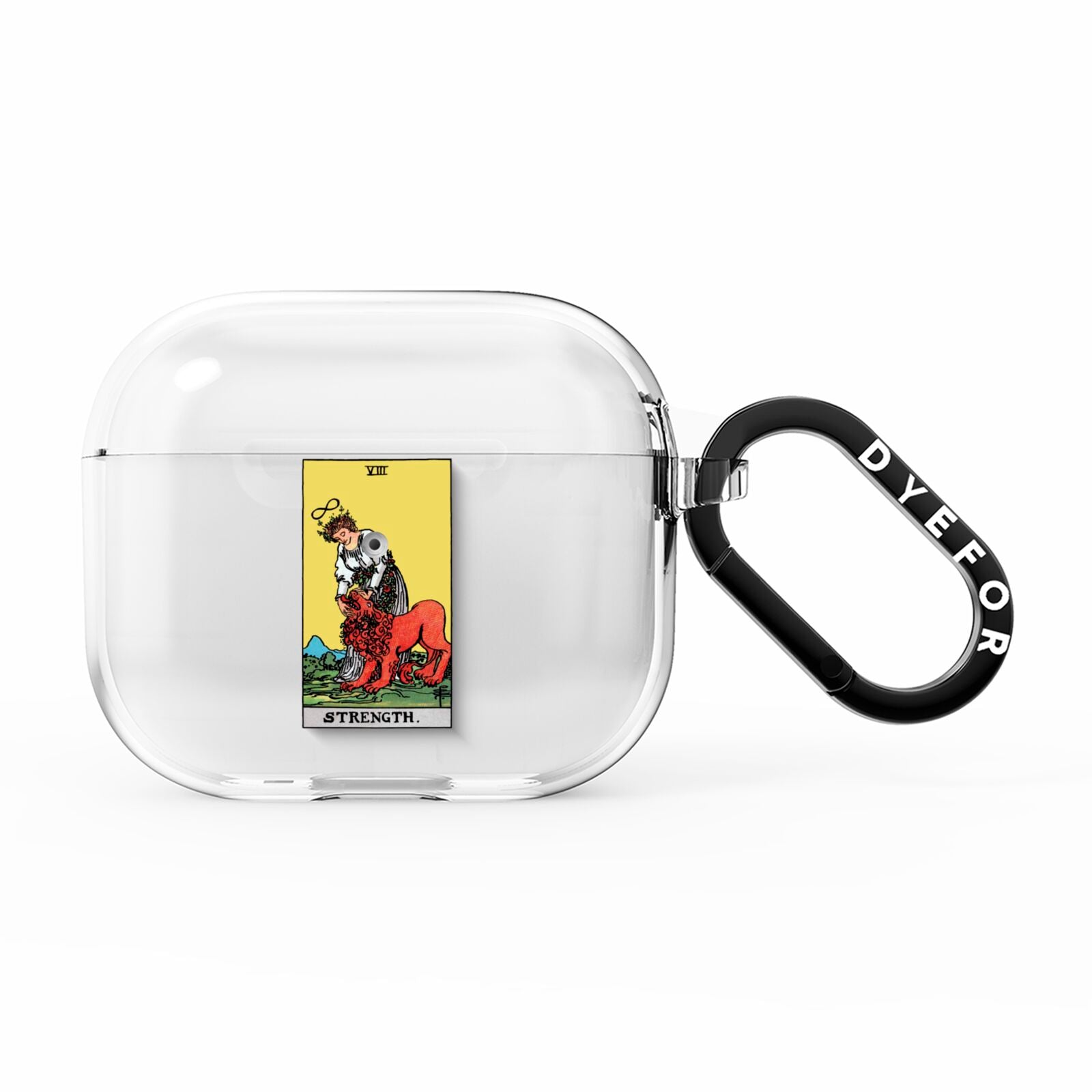 Strength Tarot Card AirPods Clear Case 3rd Gen