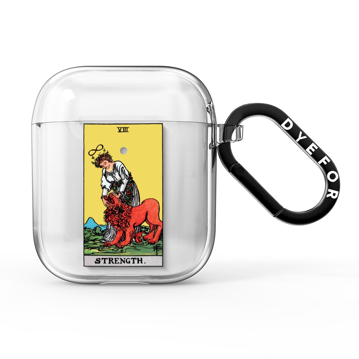 Strength Tarot Card AirPods Clear Case