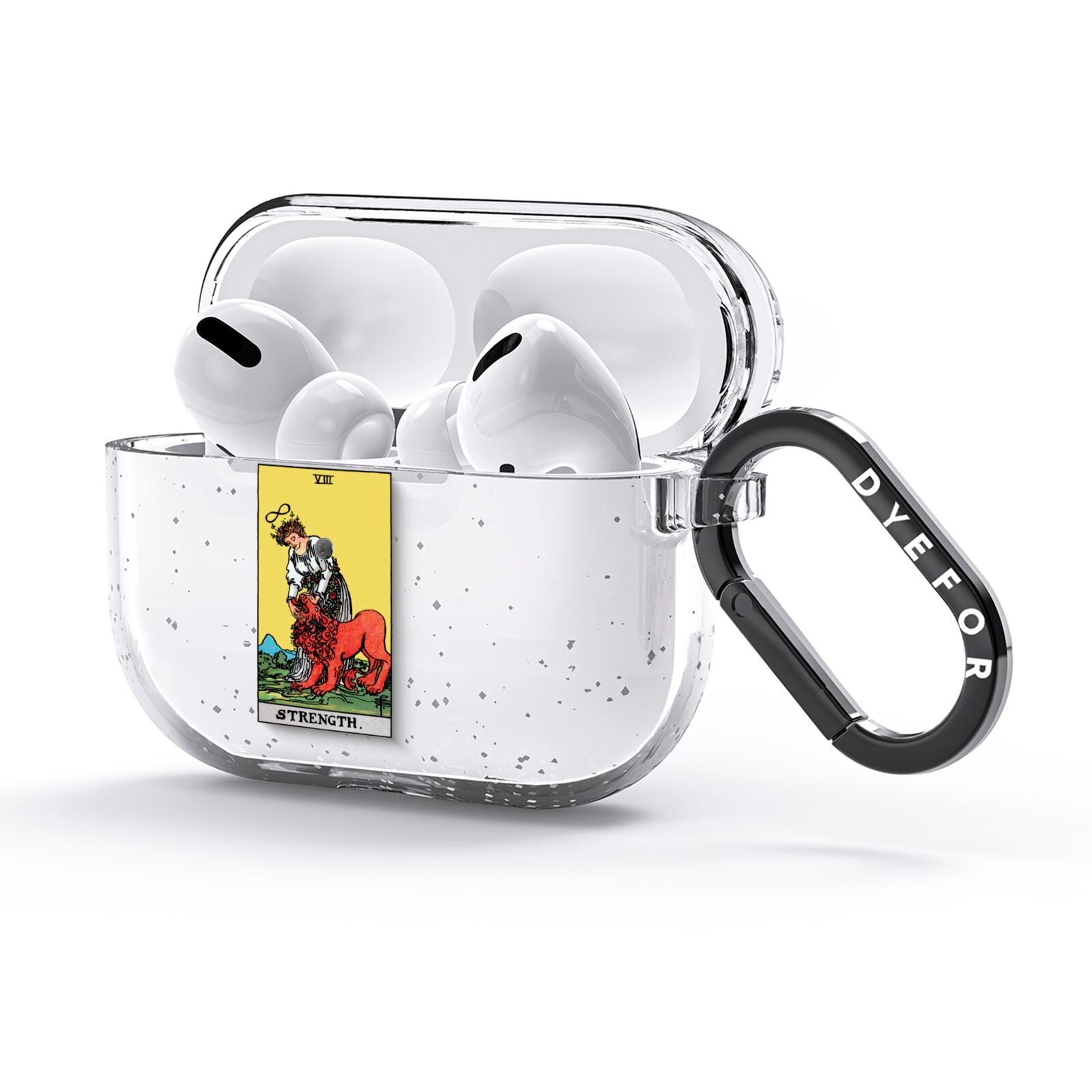 Strength Tarot Card AirPods Glitter Case 3rd Gen Side Image