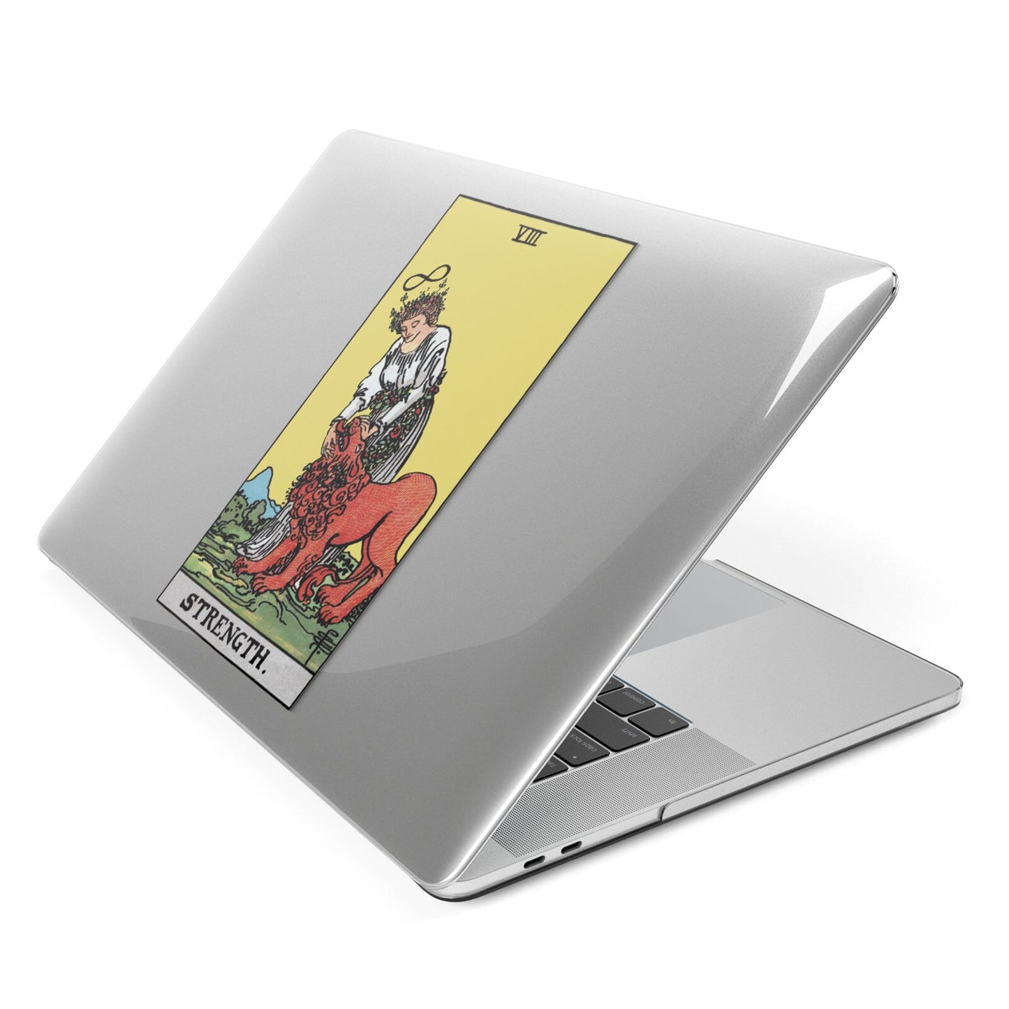 Strength Tarot Card Apple MacBook Case Side View