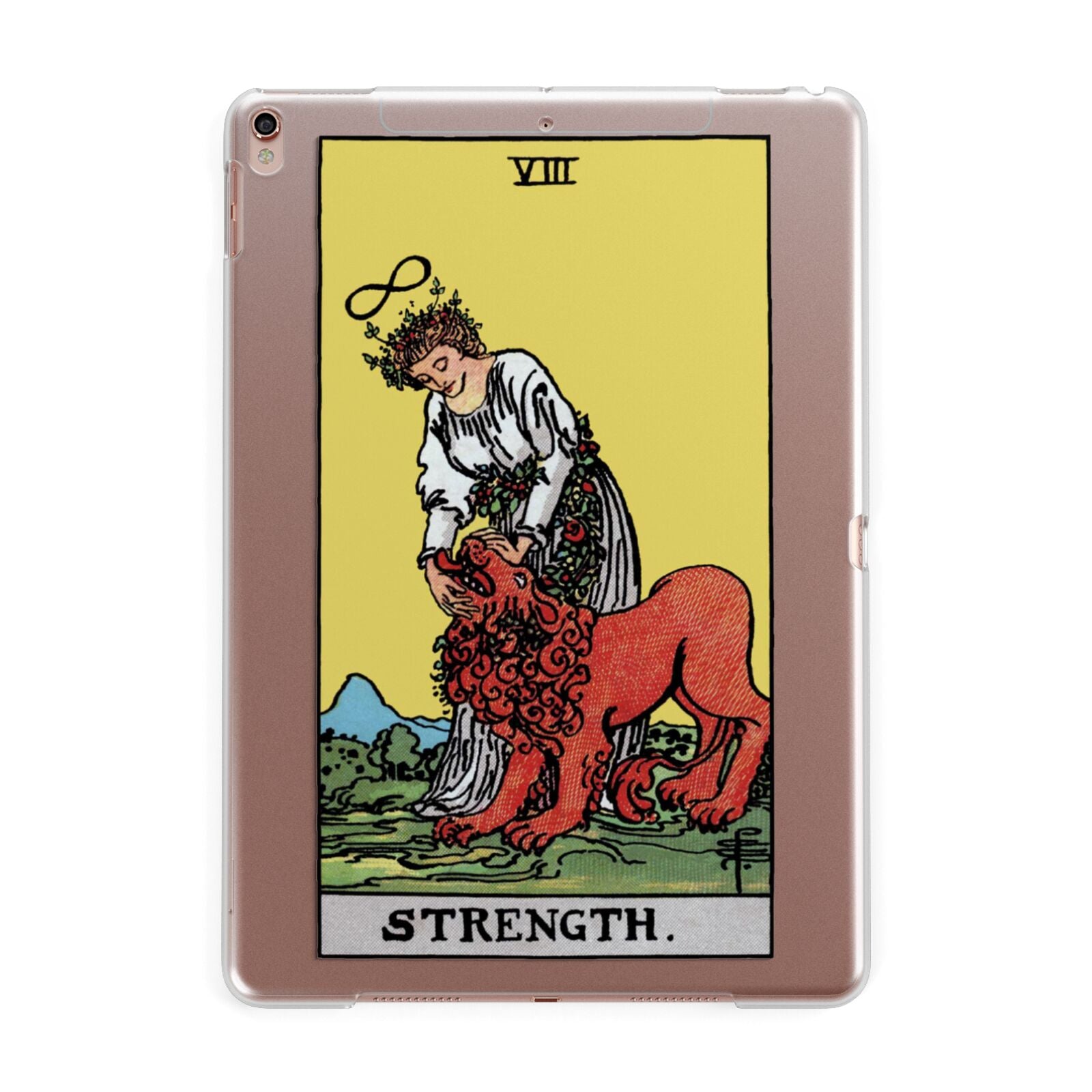 Strength Tarot Card Apple iPad Rose Gold Case