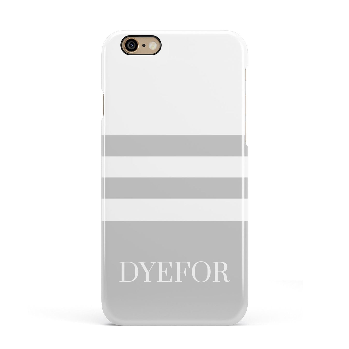 Stripes Personalised Name Apple iPhone 6 3D Snap Case