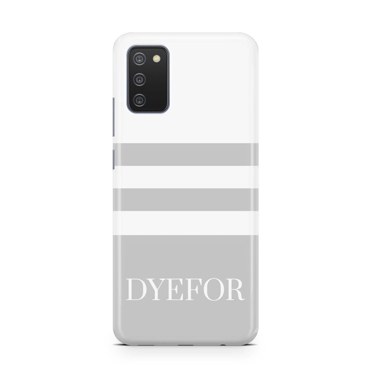 Stripes Personalised Name Samsung A02s Case