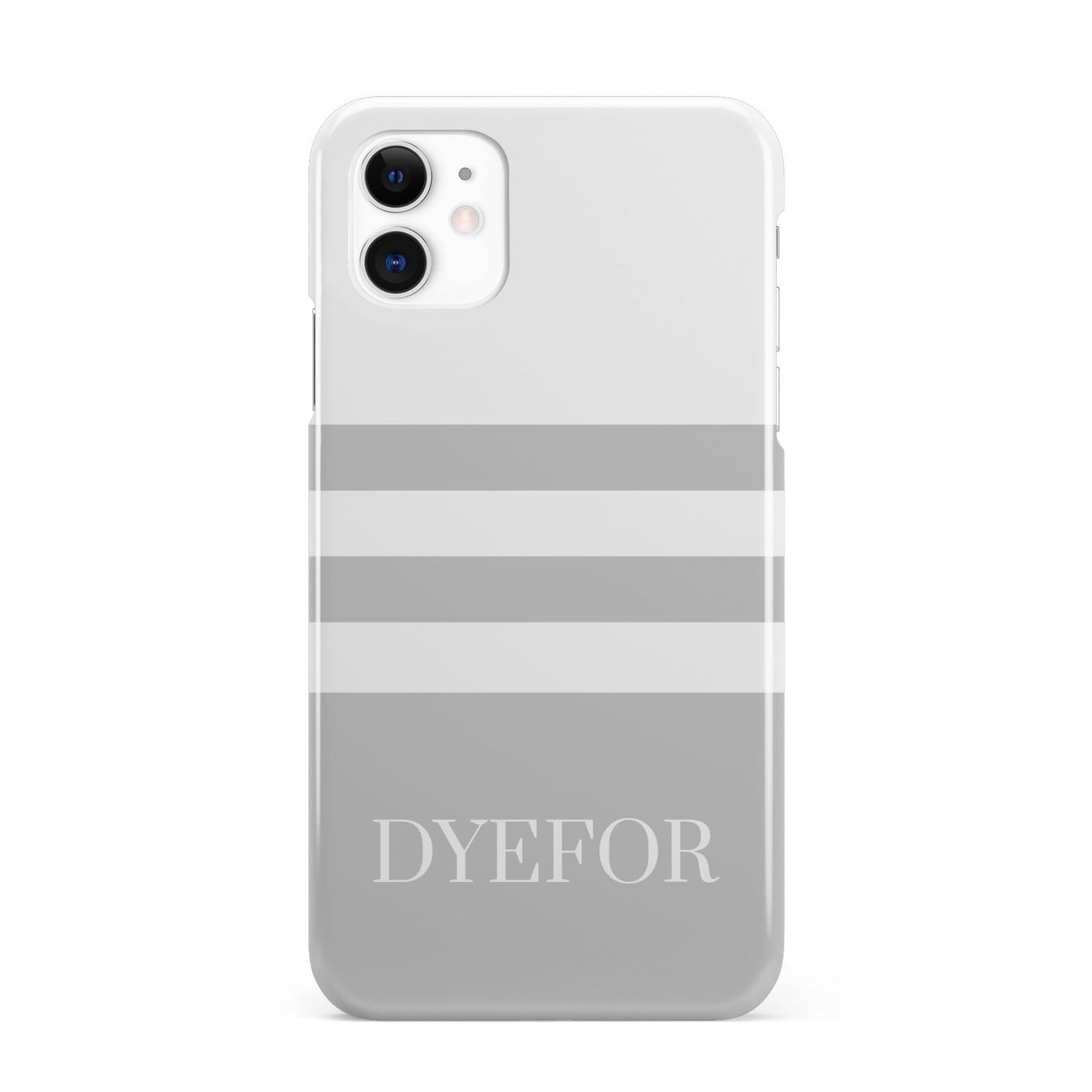 Stripes Personalised Name iPhone 11 3D Snap Case