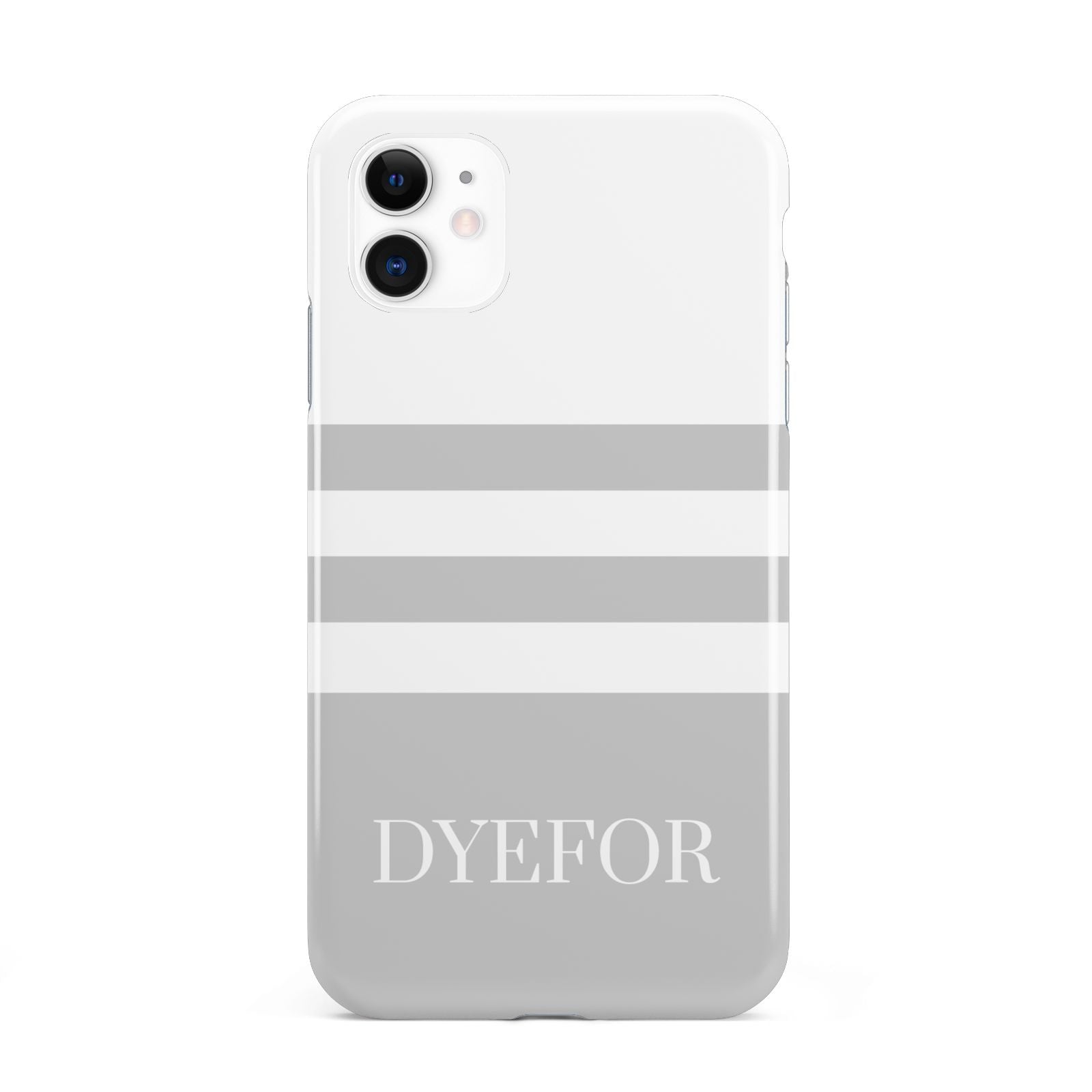 Stripes Personalised Name iPhone 11 3D Tough Case