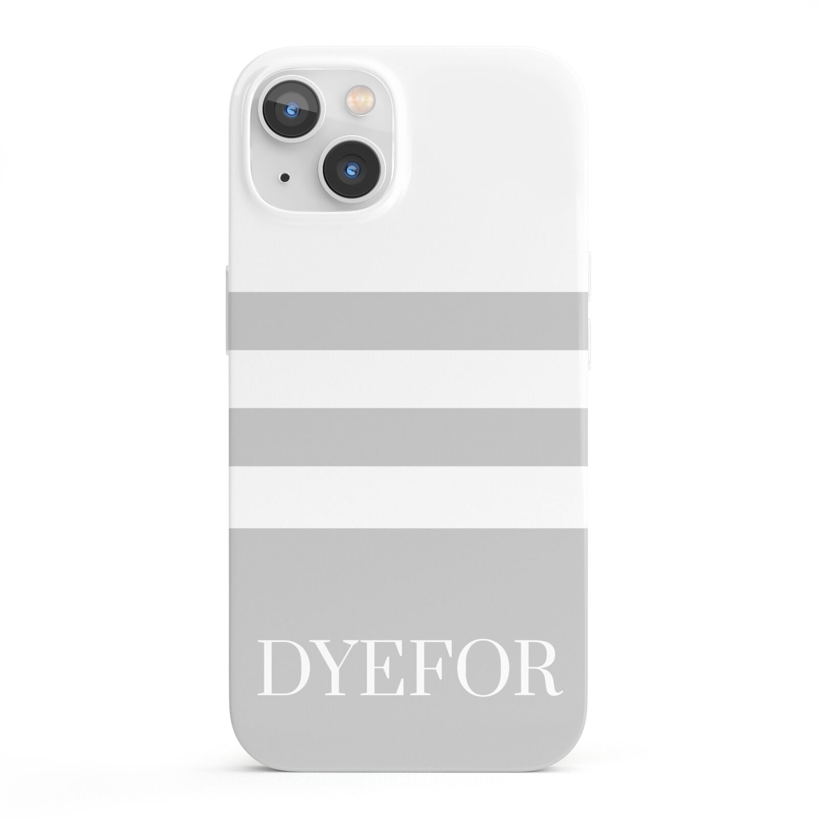 Stripes Personalised Name iPhone 13 Full Wrap 3D Snap Case