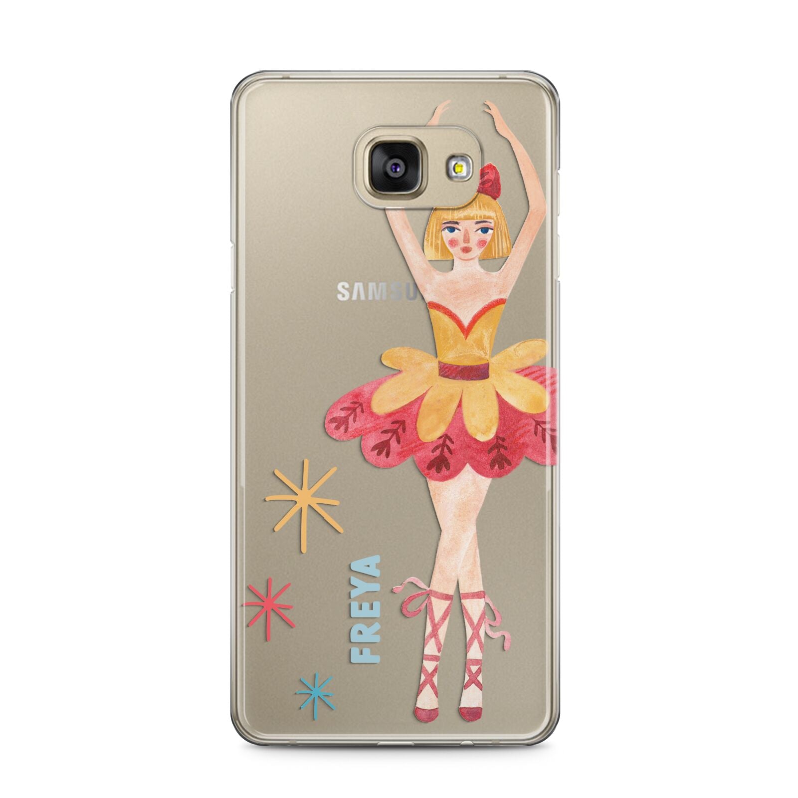 Sugarplum Nutcracker Personalised Samsung Galaxy A5 2016 Case on gold phone