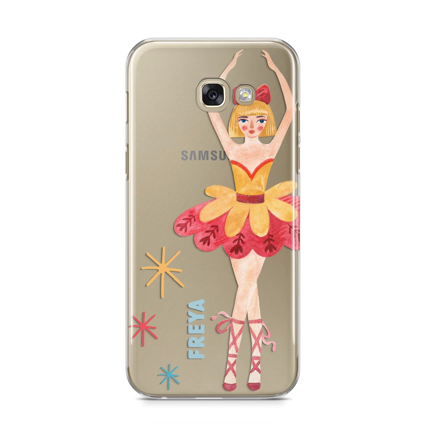 Sugarplum Nutcracker Personalised Samsung Galaxy A5 2017 Case on gold phone