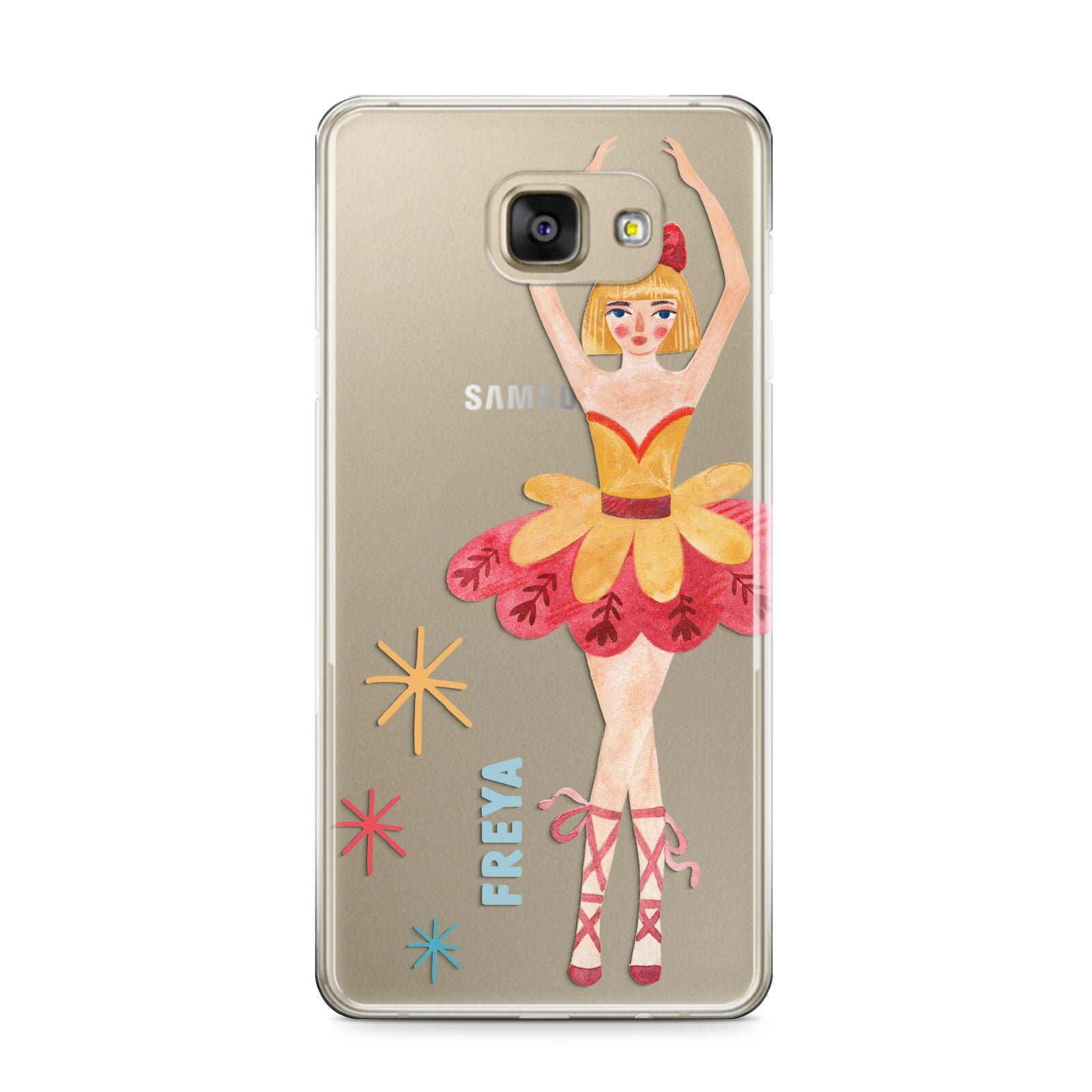 Sugarplum Nutcracker Personalised Samsung Galaxy A9 2016 Case on gold phone