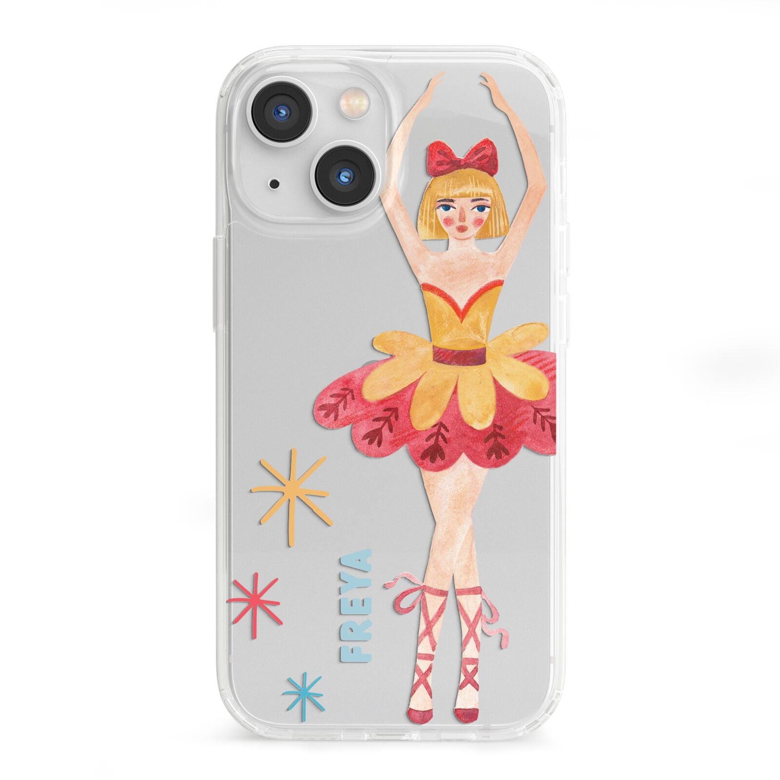 Sugarplum Nutcracker Personalised iPhone 13 Mini Clear Bumper Case