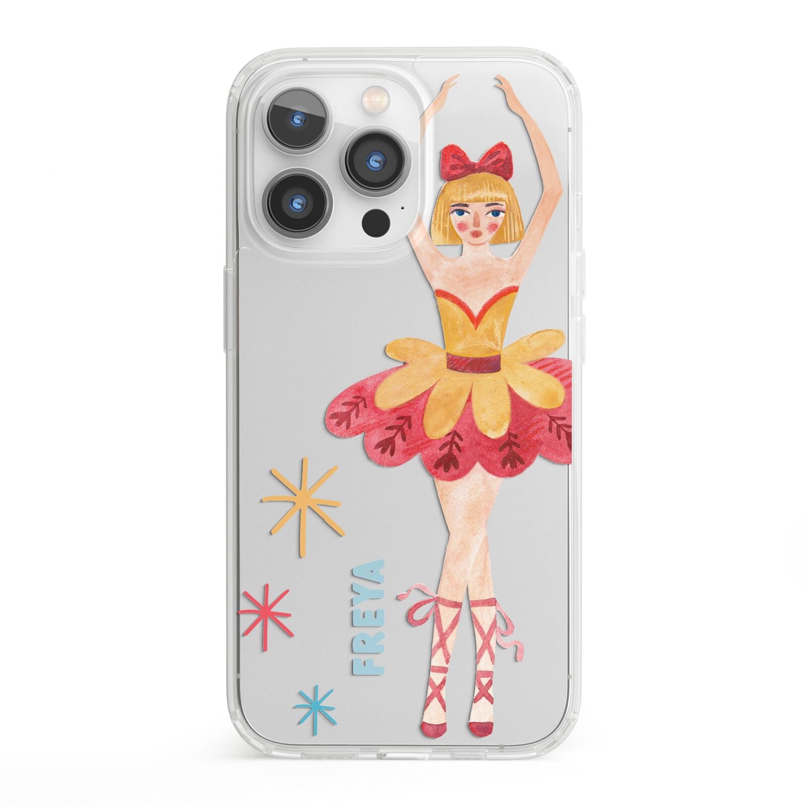 Sugarplum Nutcracker Personalised iPhone 13 Pro Clear Bumper Case