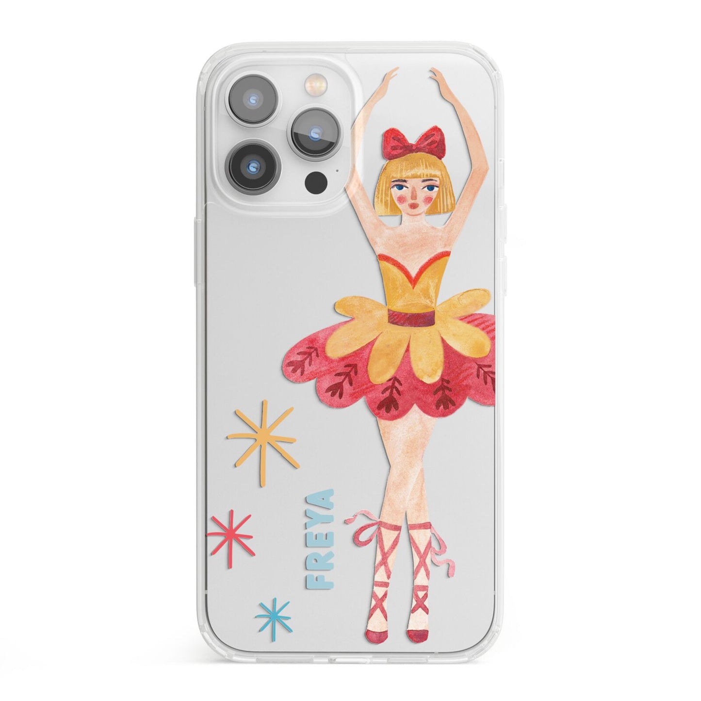 Sugarplum Nutcracker Personalised iPhone 13 Pro Max Clear Bumper Case