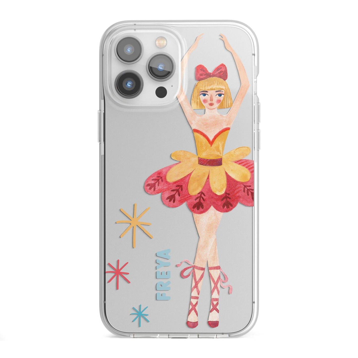 Sugarplum Nutcracker Personalised iPhone 13 Pro Max TPU Impact Case with White Edges