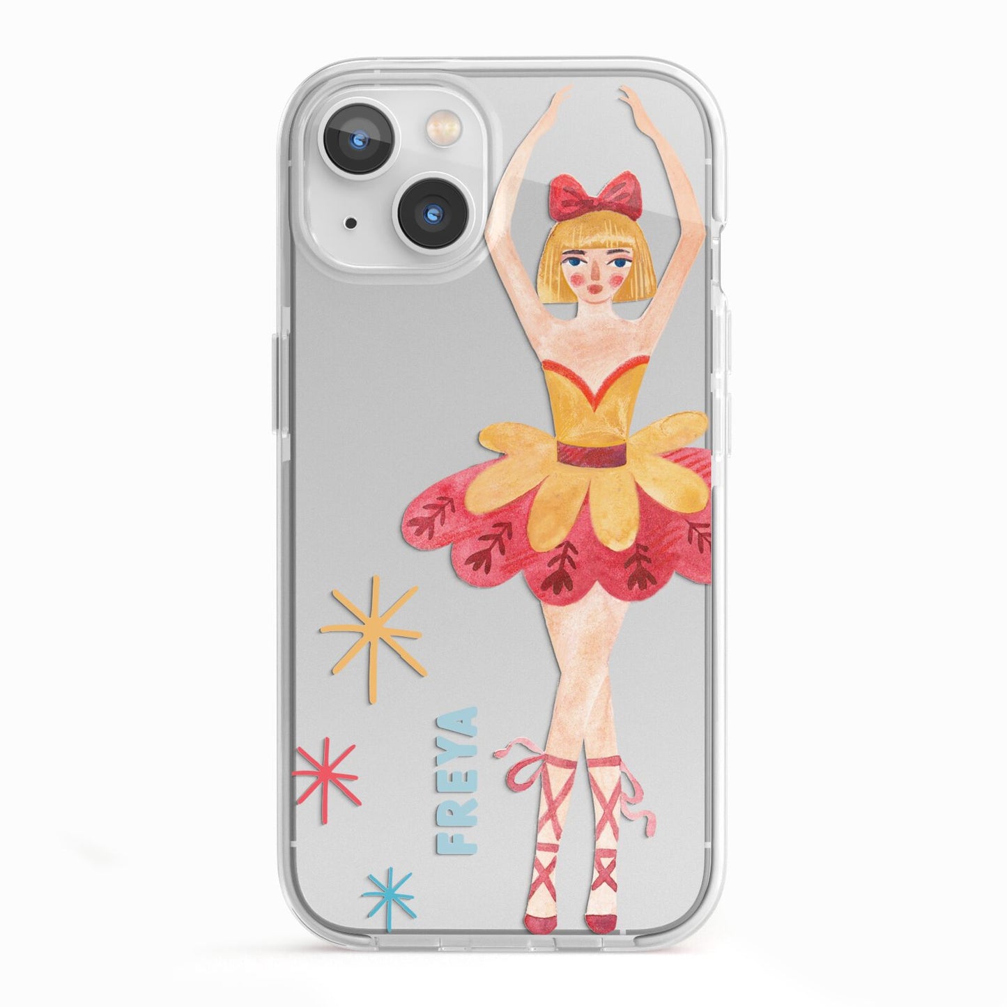 Sugarplum Nutcracker Personalised iPhone 13 TPU Impact Case with White Edges