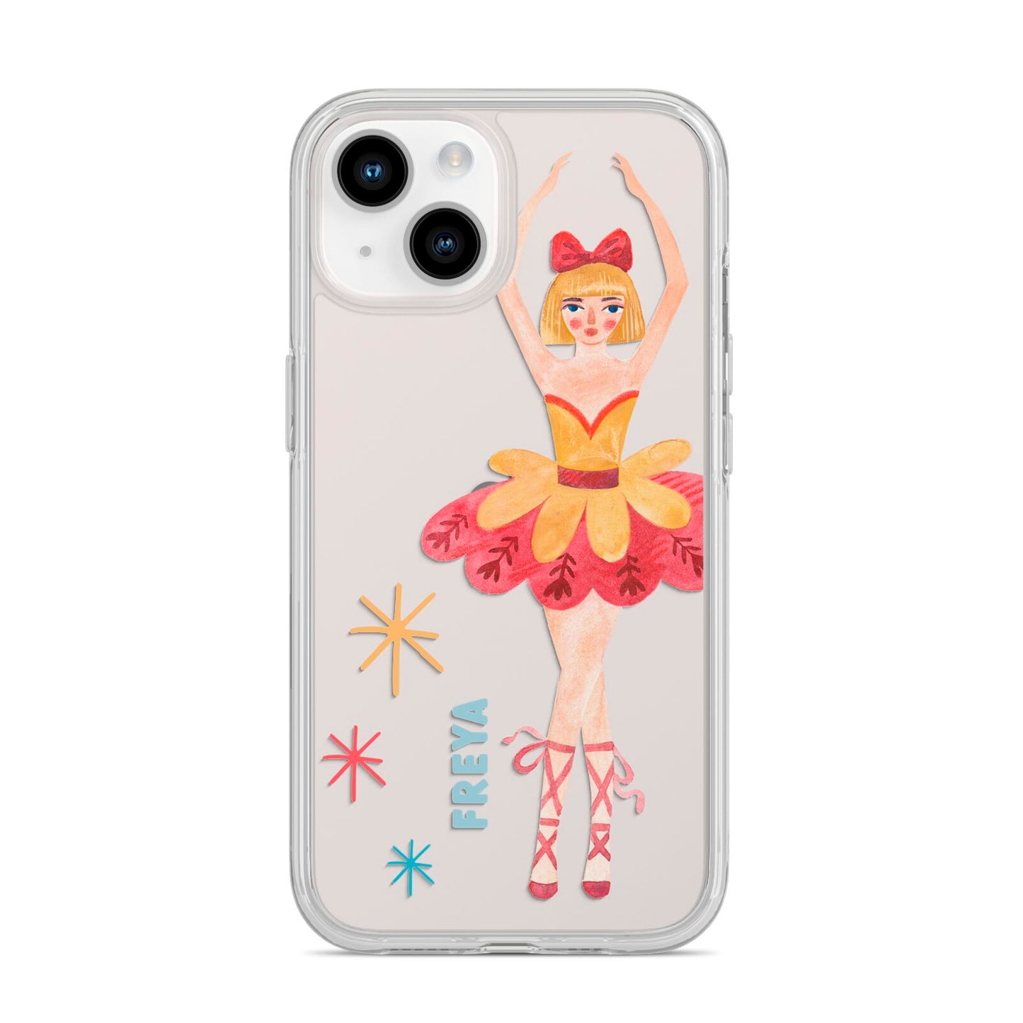 Sugarplum Nutcracker Personalised iPhone 14 Clear Tough Case Starlight