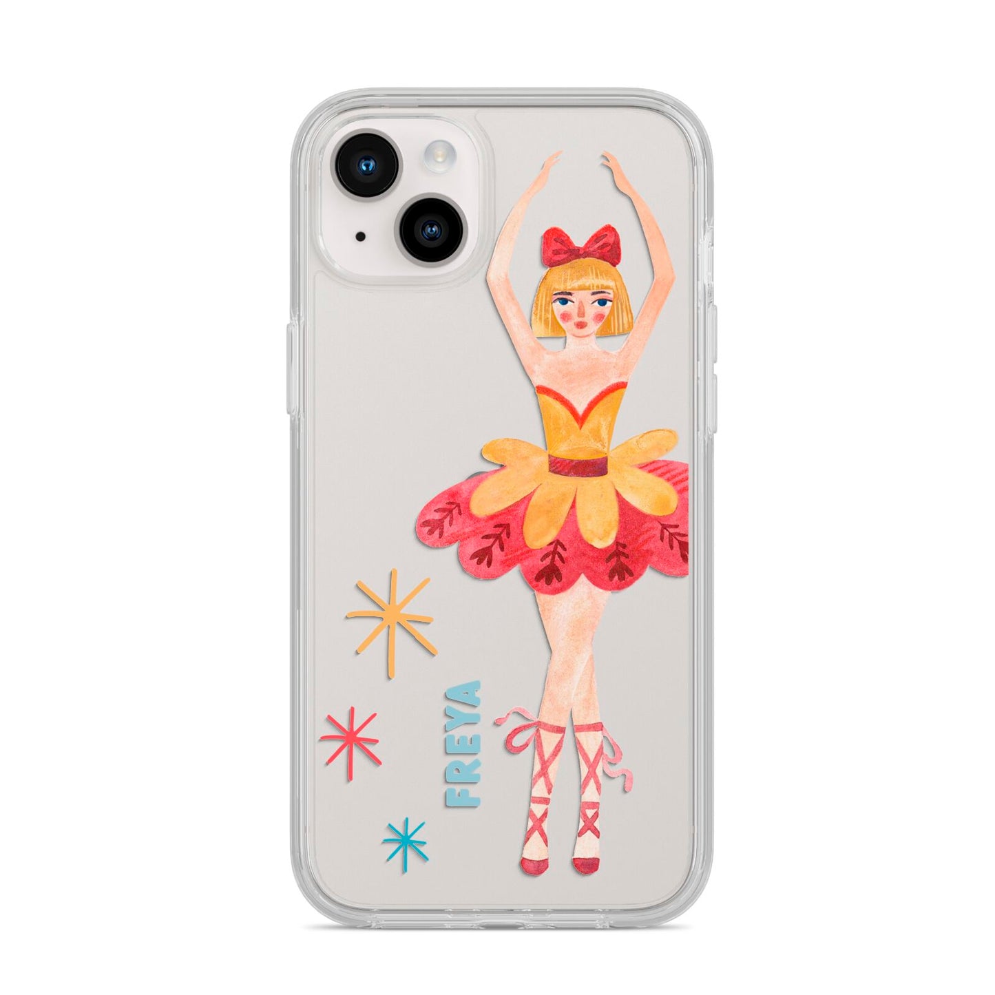 Sugarplum Nutcracker Personalised iPhone 14 Plus Clear Tough Case Starlight