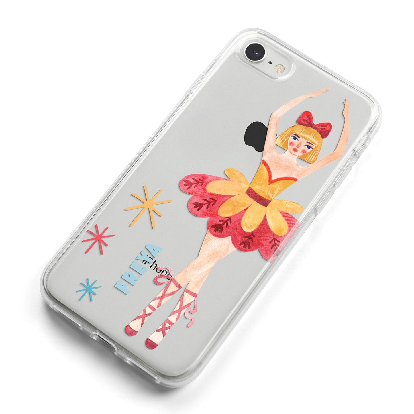 Sugarplum Nutcracker Personalised iPhone 8 Bumper Case on Silver iPhone Alternative Image