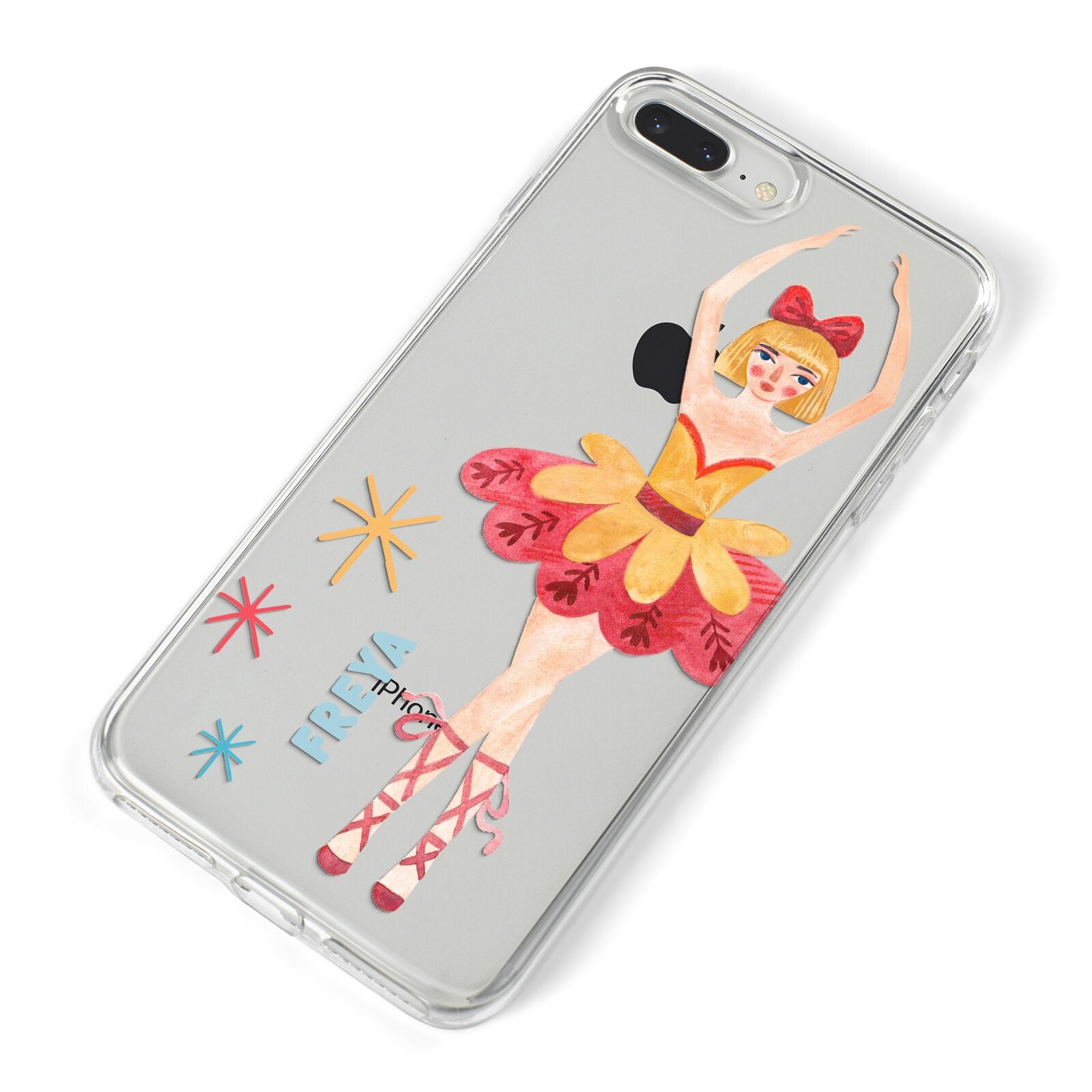 Sugarplum Nutcracker Personalised iPhone 8 Plus Bumper Case on Silver iPhone Alternative Image