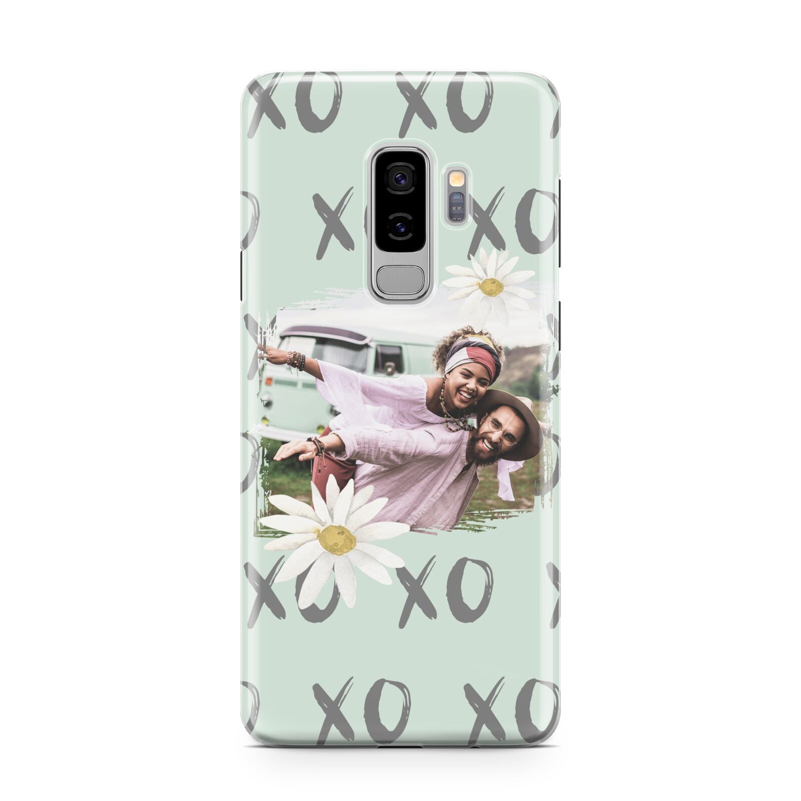 Summer Custom Photo Samsung Galaxy S9 Plus Case on Silver phone