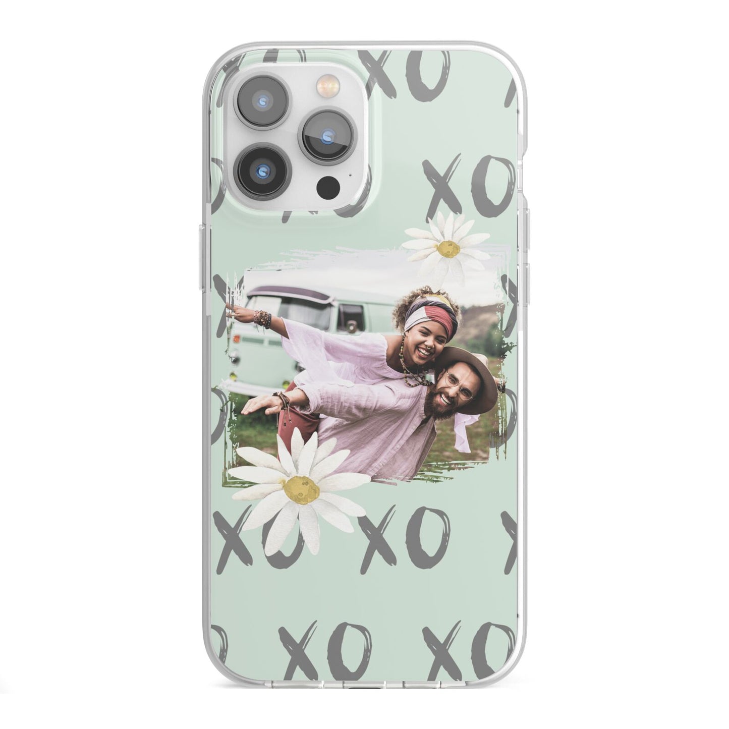 Summer Custom Photo iPhone 13 Pro Max TPU Impact Case with White Edges