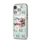 Summer Custom Photo iPhone 14 Pro Glitter Tough Case Silver Angled Image