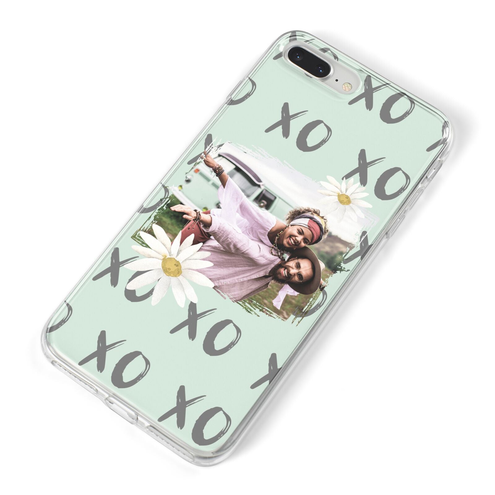 Summer Custom Photo iPhone 8 Plus Bumper Case on Silver iPhone Alternative Image