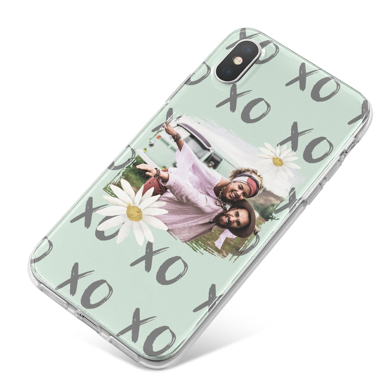 Summer Custom Photo iPhone X Bumper Case on Silver iPhone