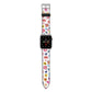 Summer Floral Apple Watch Strap with Silver Hardware