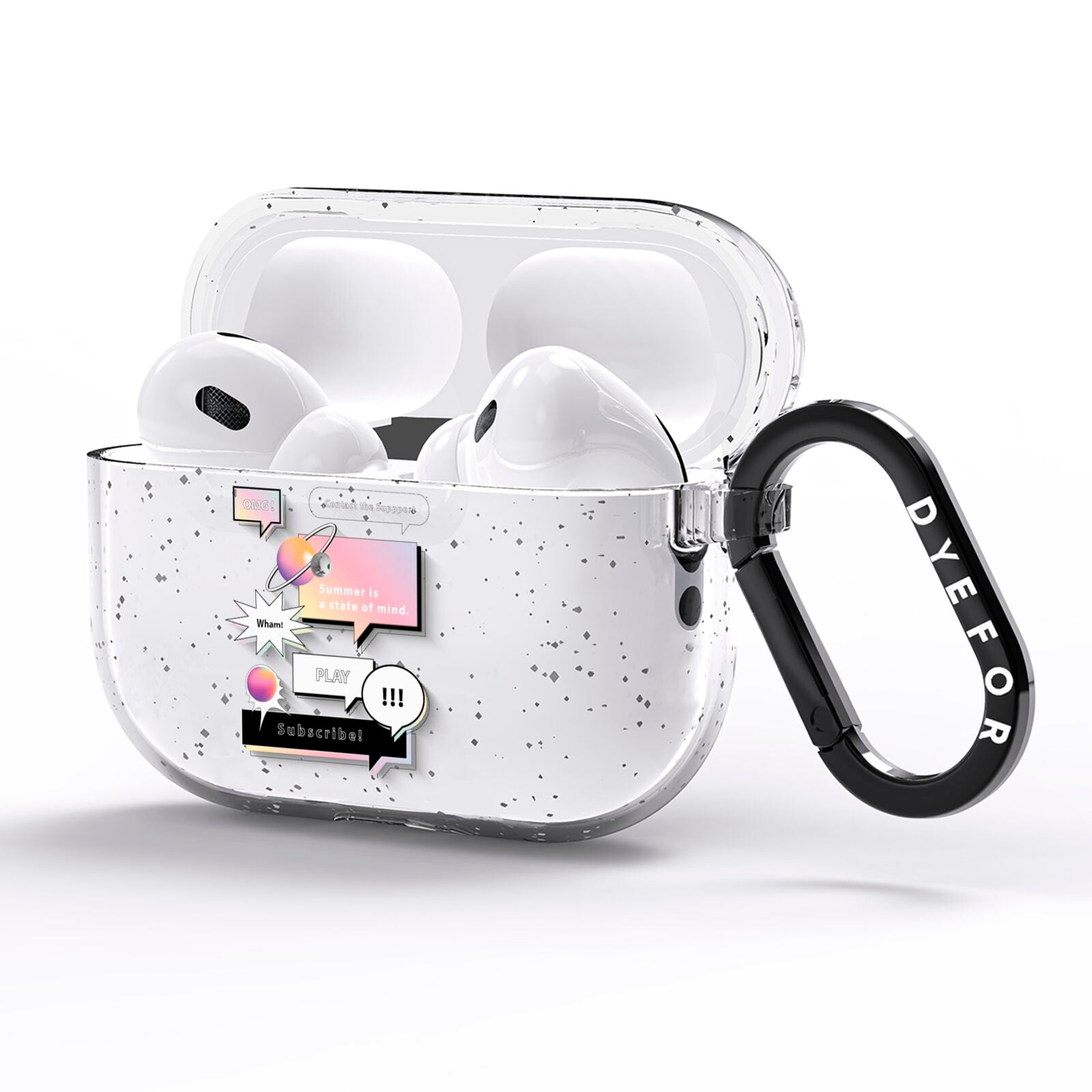 Summer Is A State Of Mind AirPods Pro Glitter Case Side Image