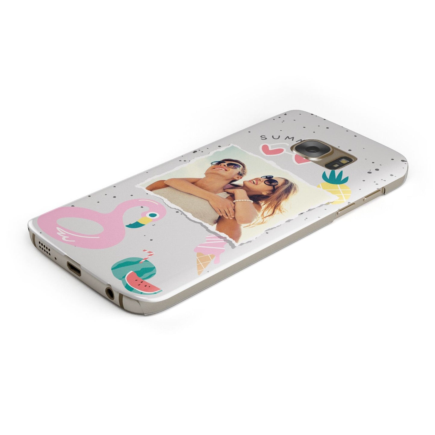 Summer Photo Personalised Protective Samsung Galaxy Case Angled Image