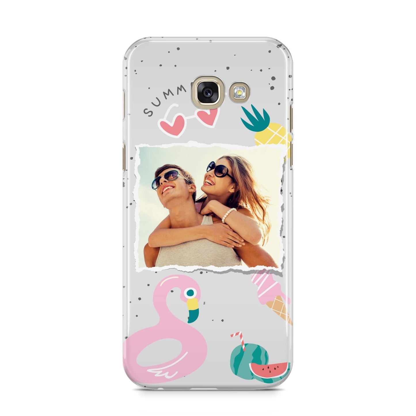 Summer Photo Personalised Samsung Galaxy A5 2017 Case on gold phone