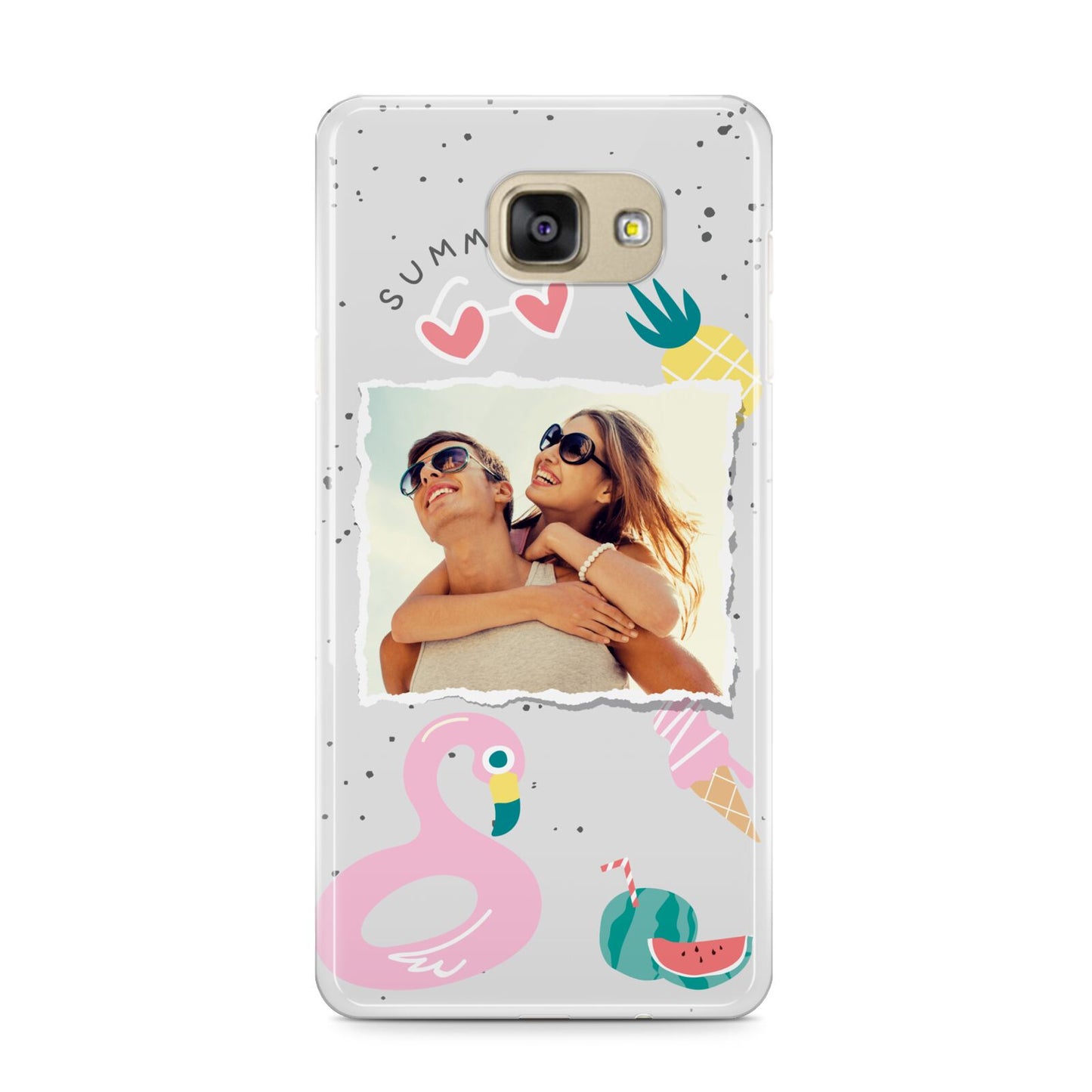 Summer Photo Personalised Samsung Galaxy A9 2016 Case on gold phone